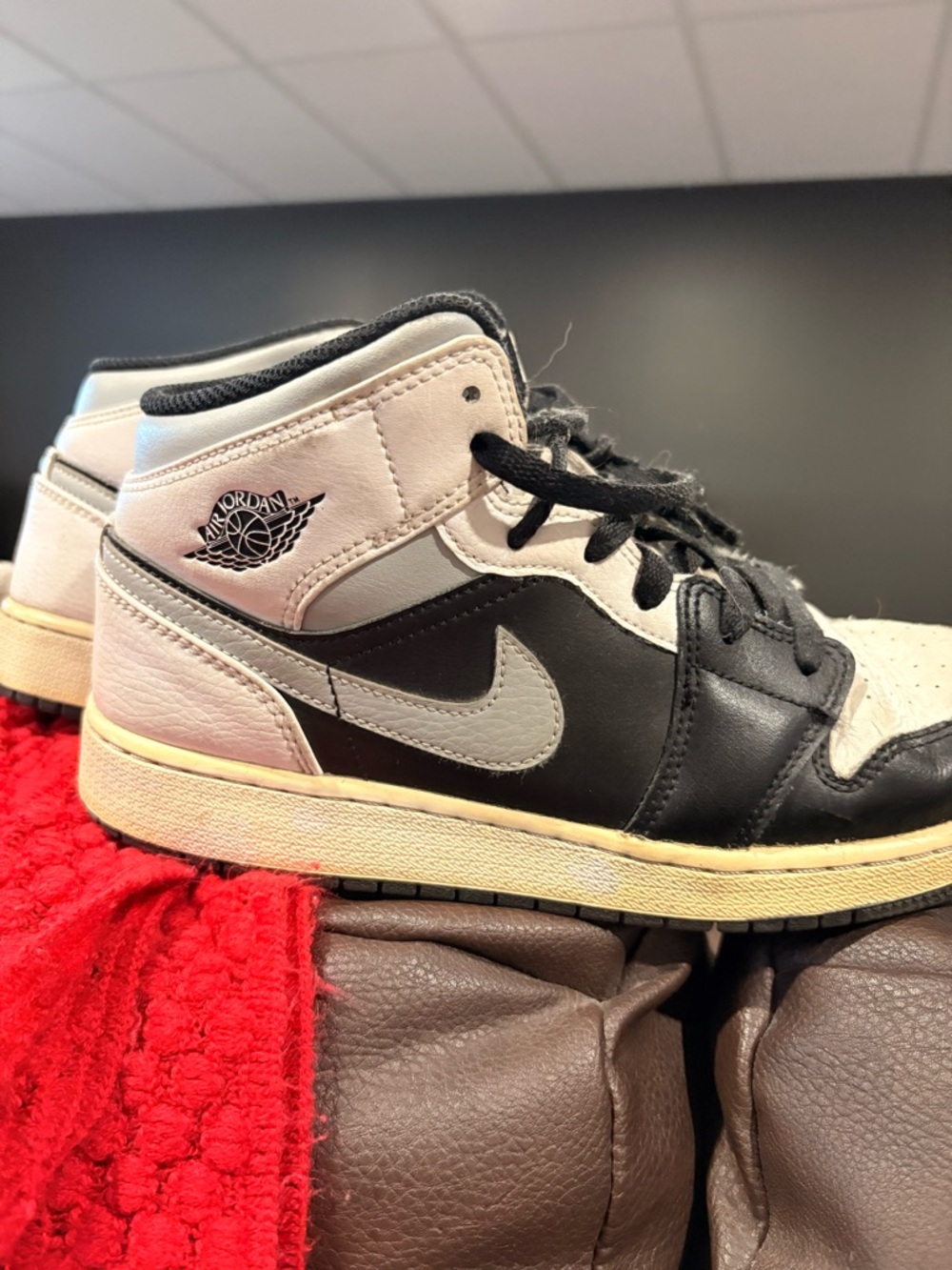Jordan Low-Top Sneakers in Black and White